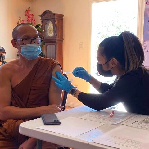 TCF - Free Vaccine Clinic October 10, 2021 for the Thai  Community.